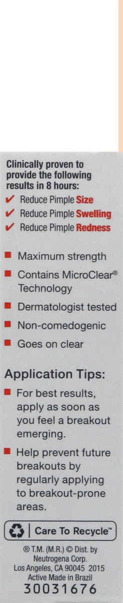 slide 2 of 9, Neutrogena Rapid Clear Acne Eliminating Spot Treatment Gel with Witch Hazel and Salicylic Acid Acne Medicine for Acne-Prone Skin, 0.5 fl. oz, 0.50 fl oz