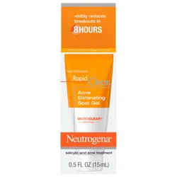 Neutrogena Rapid Clear Acne Eliminating Spot Treatment Gel with Witch Hazel and Salicylic Acid Acne Medicine for Acne-Prone Skin, 0.5 fl. oz