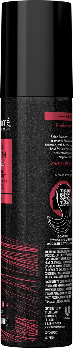 slide 4 of 13, TRESemmé Keratin Smooth Anti-Frizz Finishing Spray, 7 oz