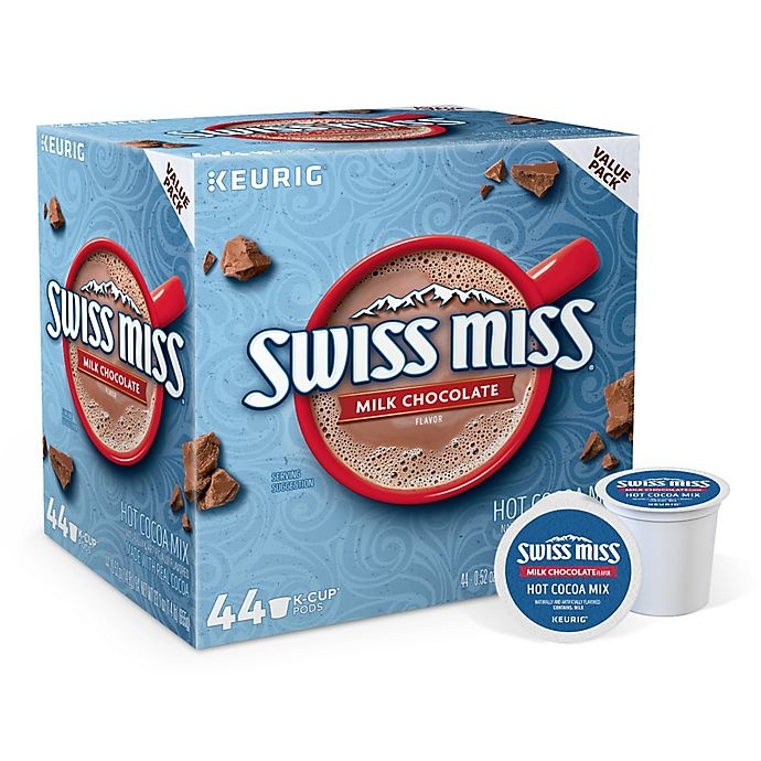 slide 1 of 2, Swiss Miss Hot Cocoa Value Pack Keurig K-Cup Pods, 44 ct