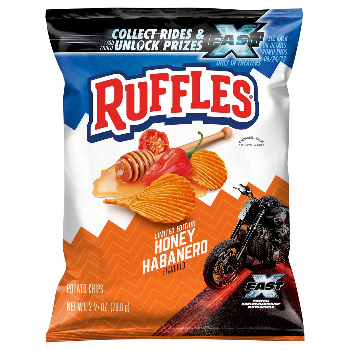 slide 1 of 2, Ruffles Potato Chips, 2.5 oz