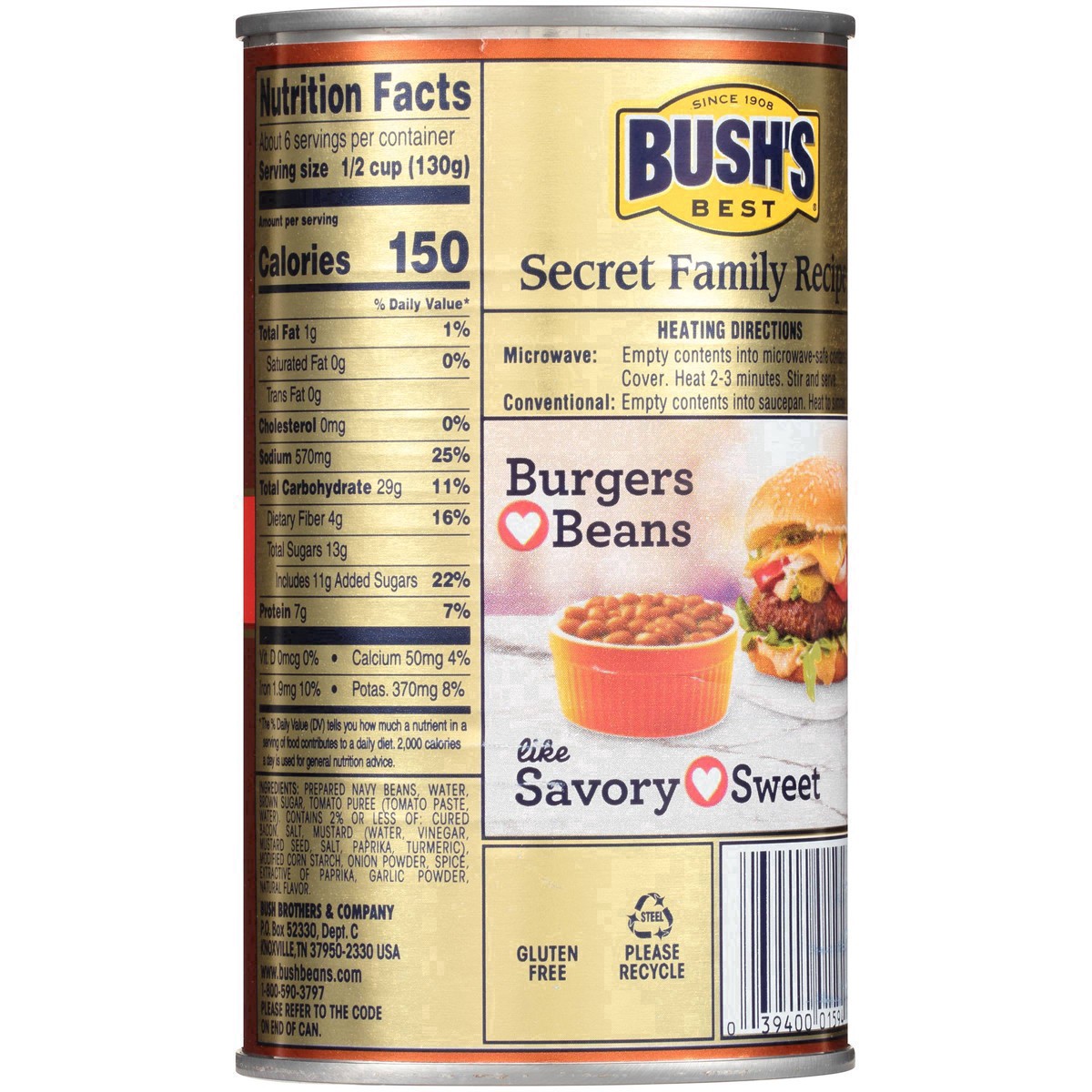 slide 5 of 42, Bush's Best Bush's Homestyle Baked Beans 28 oz, 