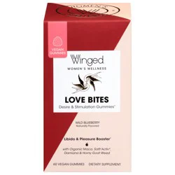 Winged Wild Blueberry Libido & Pleasure Booster 60 Vegan Gummies