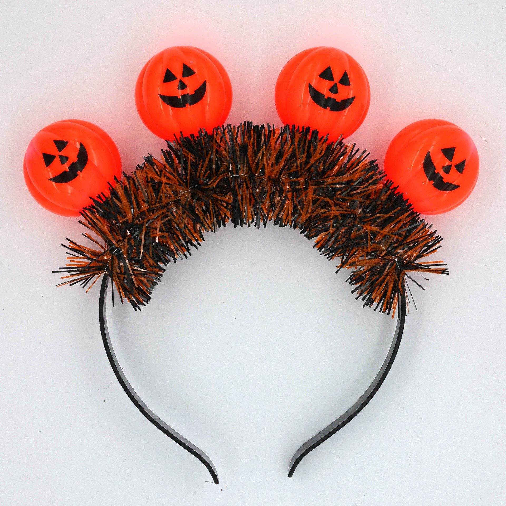 slide 4 of 4, Jack-O'-Lantern Light Up Headband By Celebrate It, 1 ct
