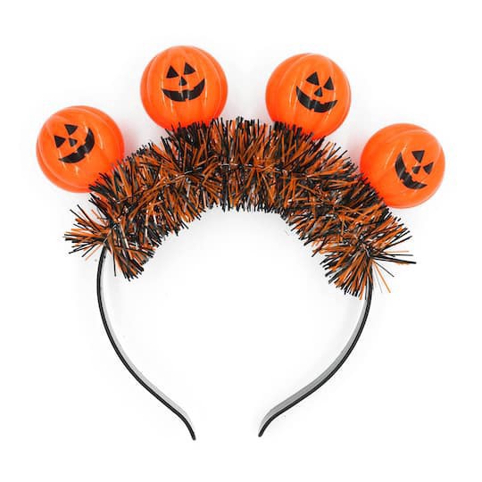 slide 1 of 4, Jack-O'-Lantern Light Up Headband By Celebrate It, 1 ct