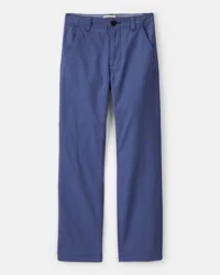 Boys Flat Front Fashion Pants - Blue Blue 8
