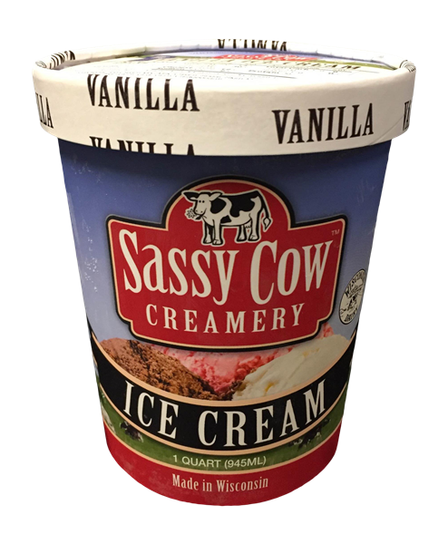 slide 1 of 1, Sassy Cow Creamery Ice Cream Vanilla, 1 qt