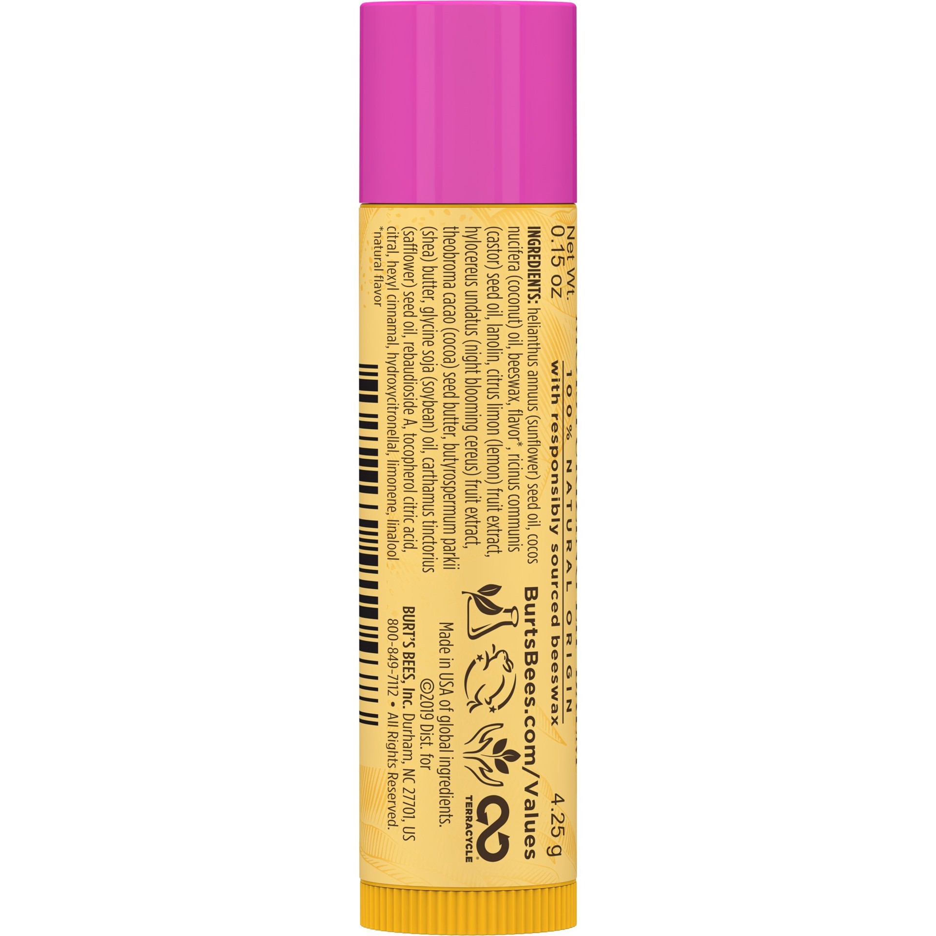 slide 7 of 15, Burt's Bees Moisturizing Dragonfruit Lemon Lip Balm, 0.15 oz