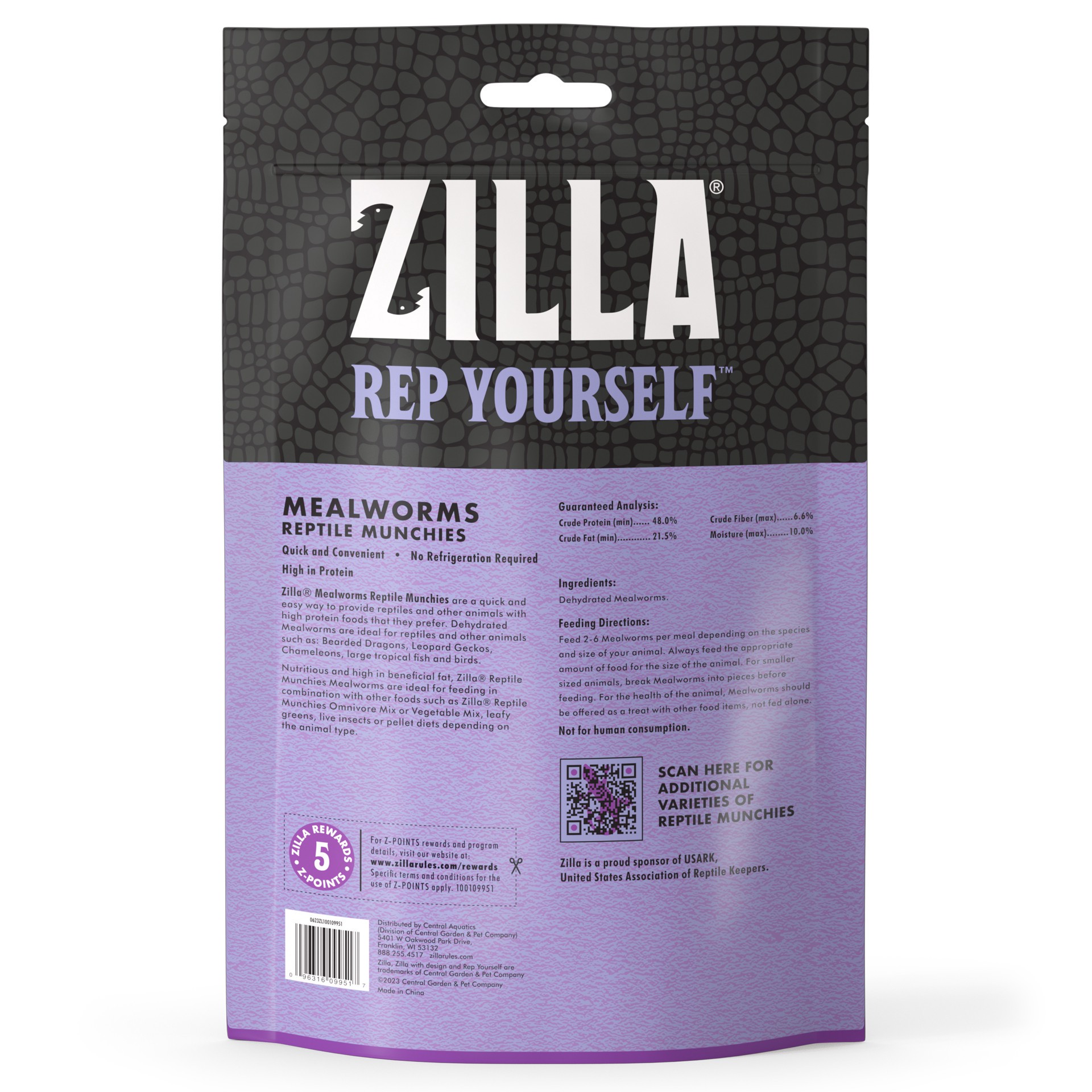 slide 5 of 10, Zilla Reptile Munchies Mealworm Resealable Bag, 3.75 Ounces, 1 ct