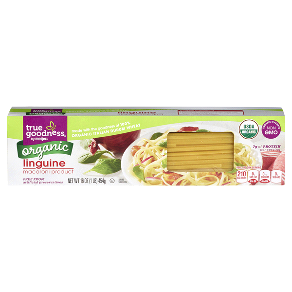 slide 1 of 4, True Goodness Organic Pasta Linguine, 16 oz