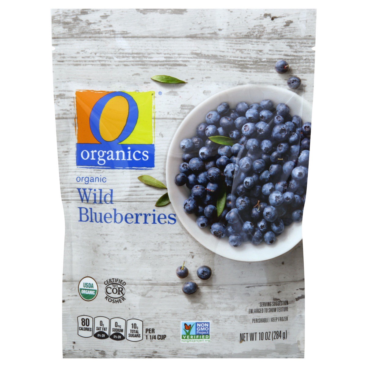 slide 1 of 2, O Organics Organic Wild Blueberries, 10 oz