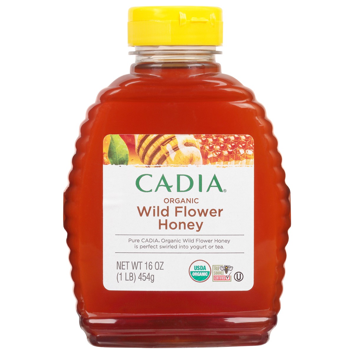 slide 6 of 14, Cadia Wild Flower Organic Honey 16 oz, 16 oz