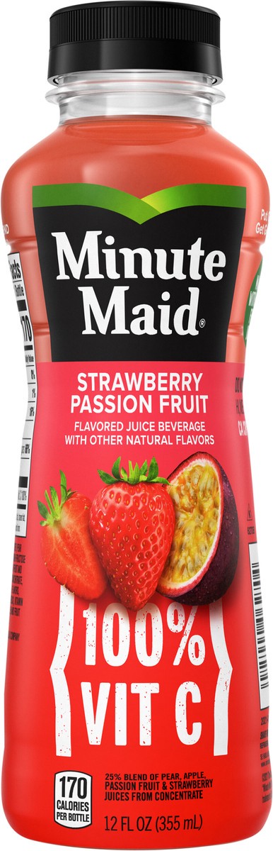 slide 11 of 11, Minute Maid Strawberry Passion Bottle, 12 fl oz, 12 fl oz