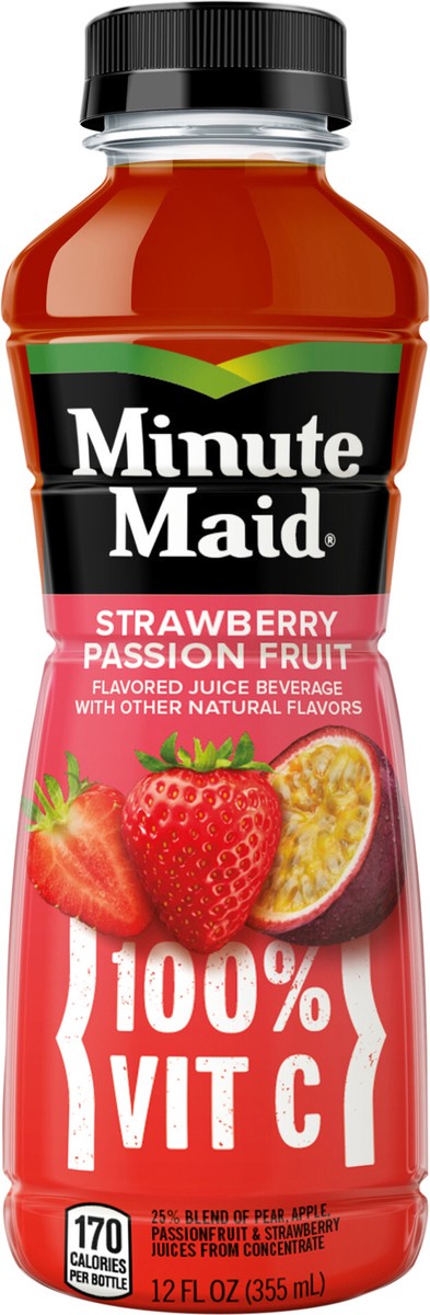 slide 5 of 11, Minute Maid Strawberry Passion Bottle, 12 fl oz, 12 fl oz