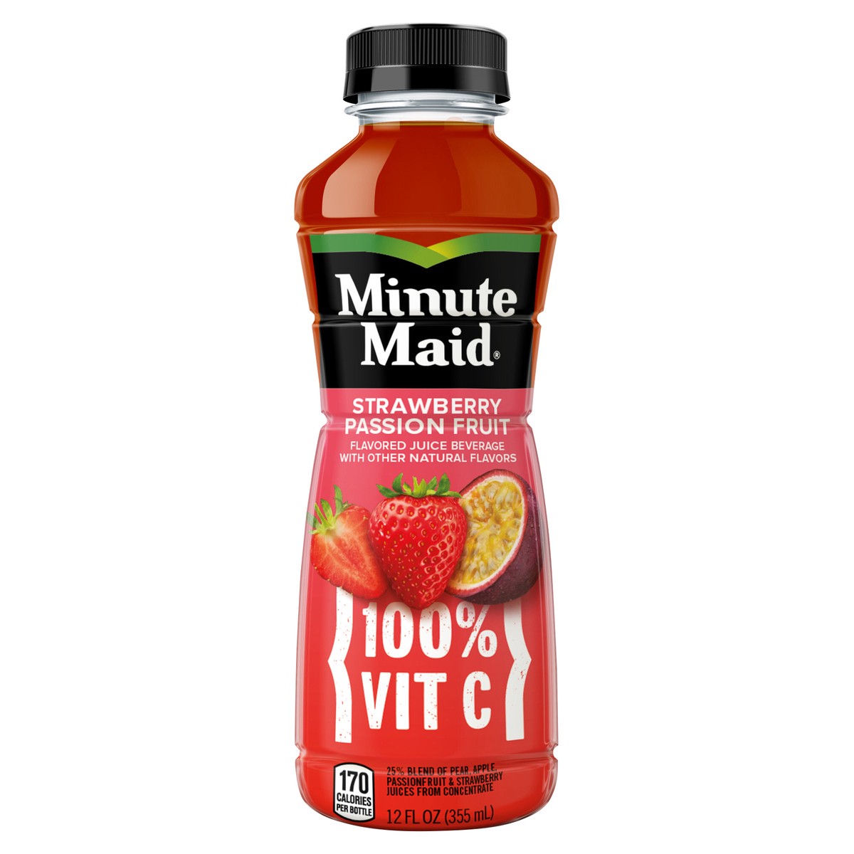 slide 1 of 11, Minute Maid Strawberry Passion Bottle, 12 fl oz, 12 fl oz