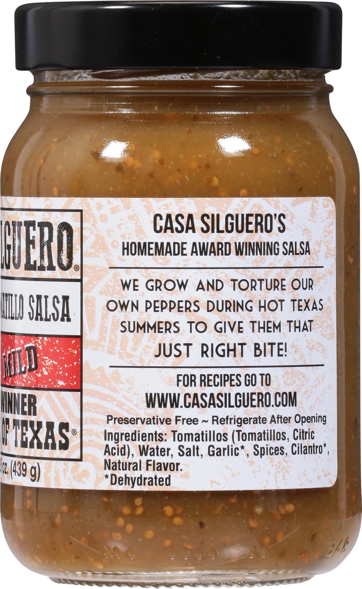 slide 8 of 14, Casa Silguero Mild Tomatillo Salsa 15.5 oz, 15.5 oz