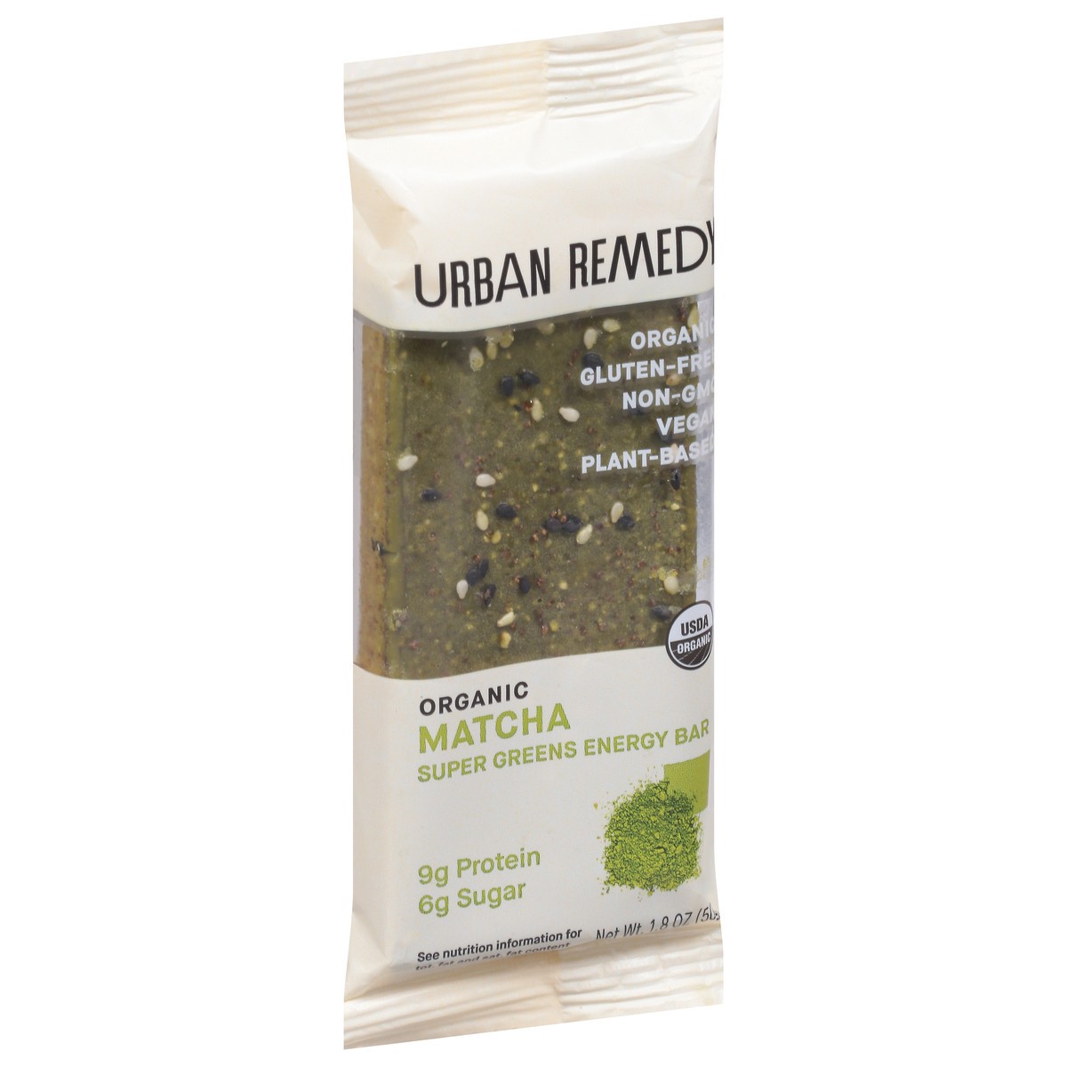 slide 7 of 9, Urban Remedy Organic Super Greens Matcha Energy Bar 1.8 oz, 1.8 oz