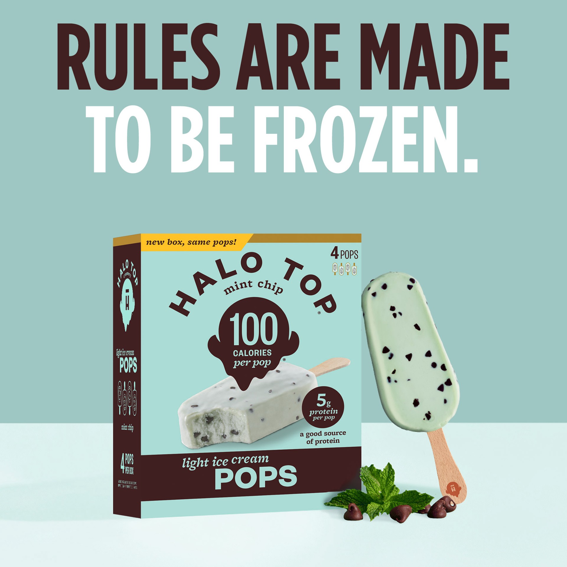 slide 6 of 6, Halo Top Mint Chip, 14 fl oz