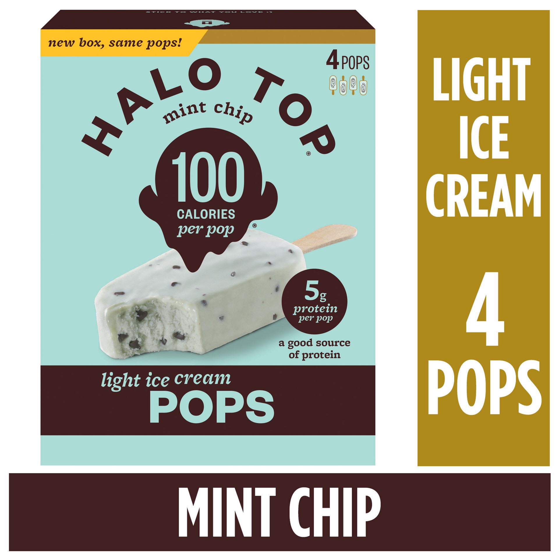 slide 5 of 6, Halo Top Mint Chip, 14 fl oz