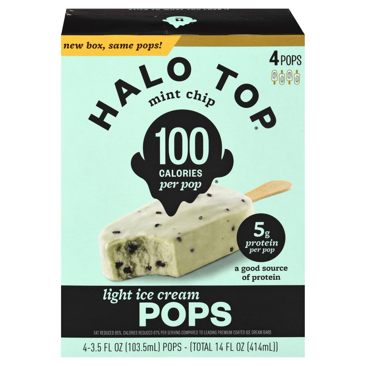 slide 1 of 6, Halo Top Mint Chip, 14 fl oz