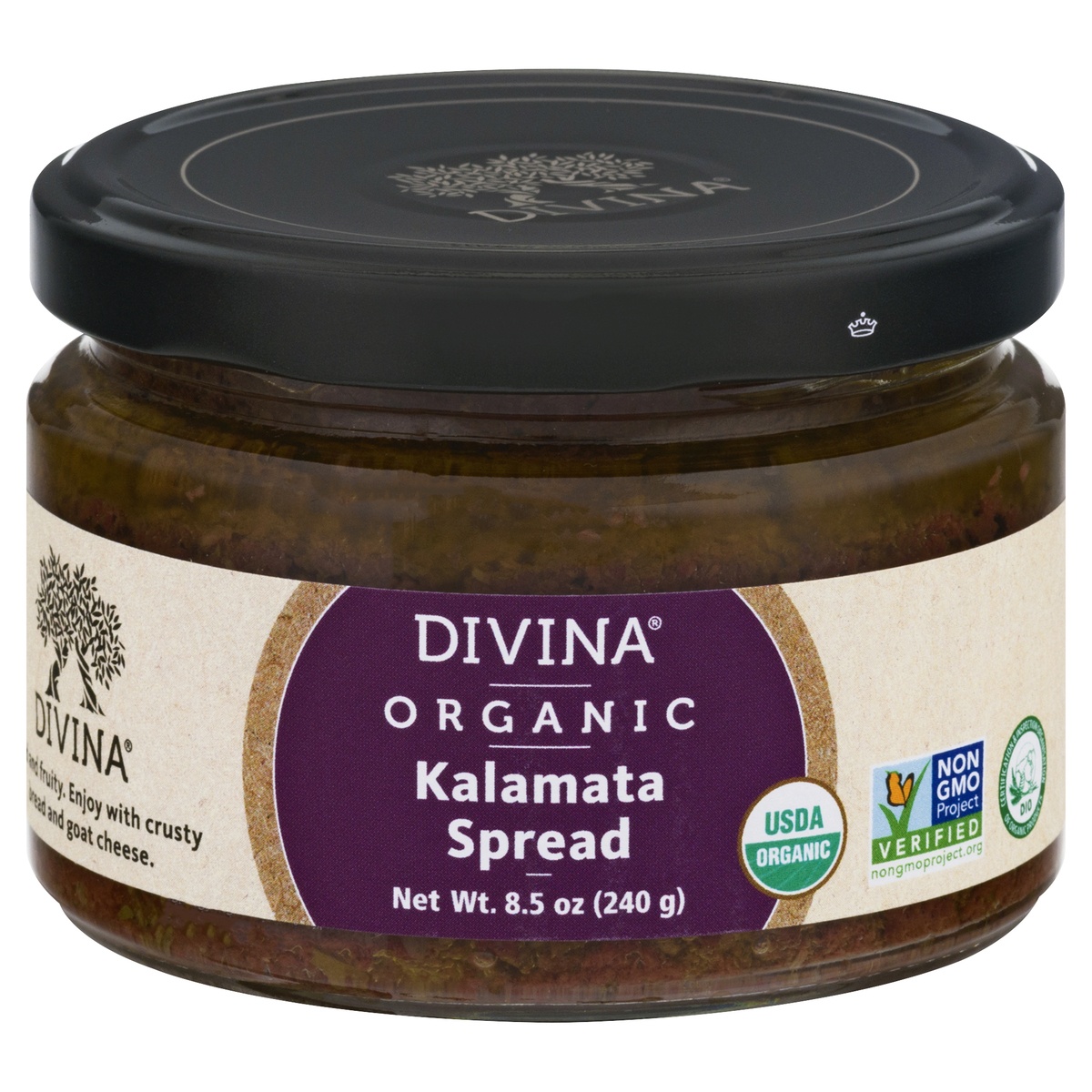 slide 1 of 1, Divina Kalamata Olive Spread, 8.5 oz