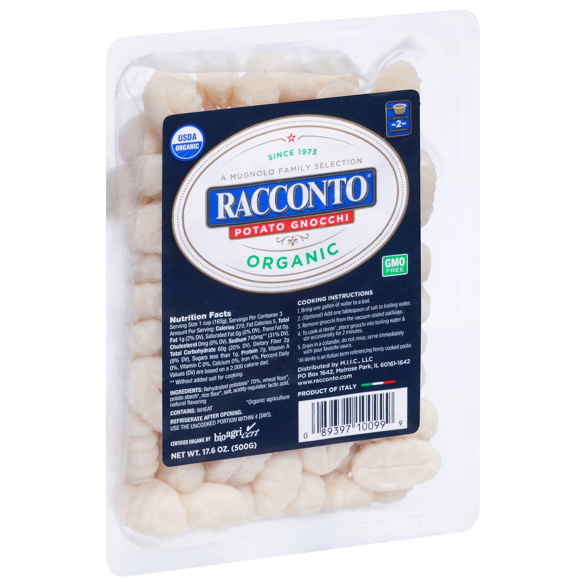 slide 4 of 14, Racconto Organic Potato Gnocchi 17.6 oz, 17.6 oz