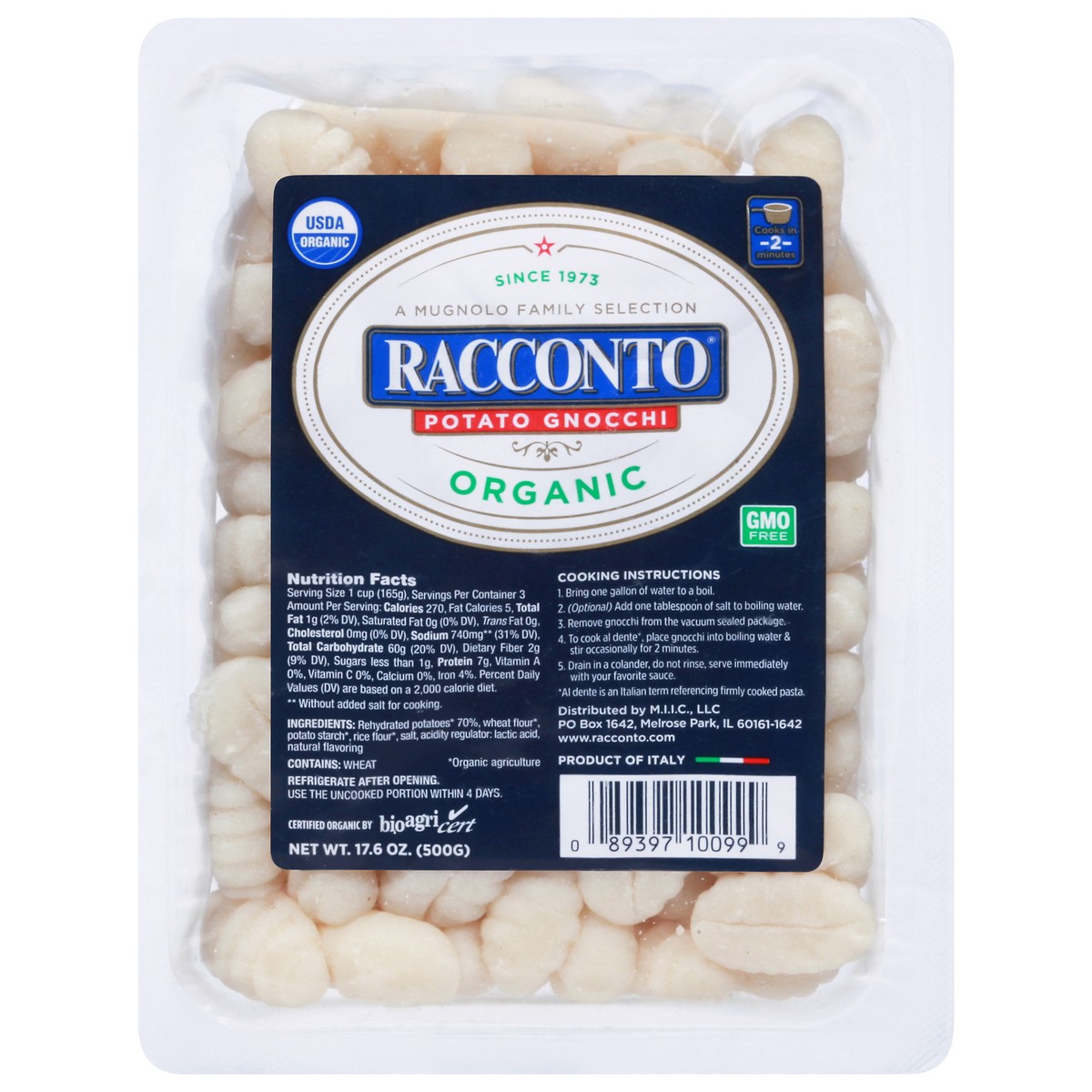 slide 10 of 14, Racconto Organic Potato Gnocchi 17.6 oz, 17.6 oz