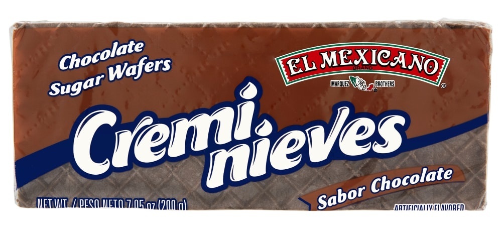 slide 1 of 1, El Mexicano Creminieves Wafers Chocolate Pack, 7.05 oz