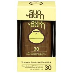 Sun Bum Sunscreen Face Stick - SPF 30 - 0.45oz
