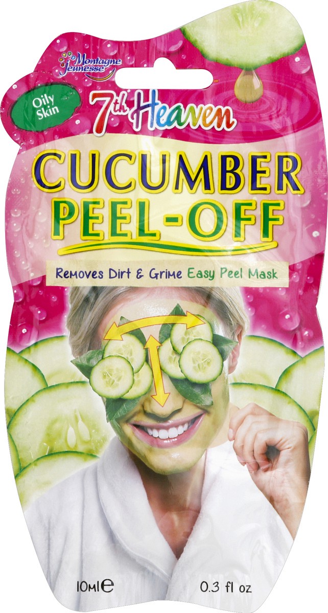 slide 2 of 2, 7th Heaven Peel-Off, Cucumber, 0.3 oz