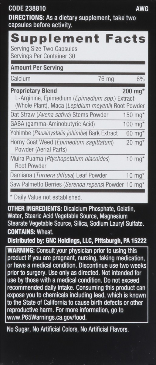 slide 3 of 13, GNC Men's Staminol Sexual Health, 60 ct