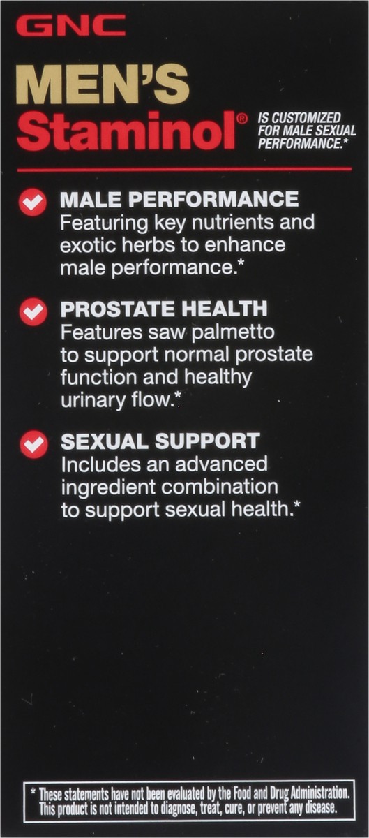 slide 6 of 13, GNC Men's Staminol Sexual Health, 60 ct