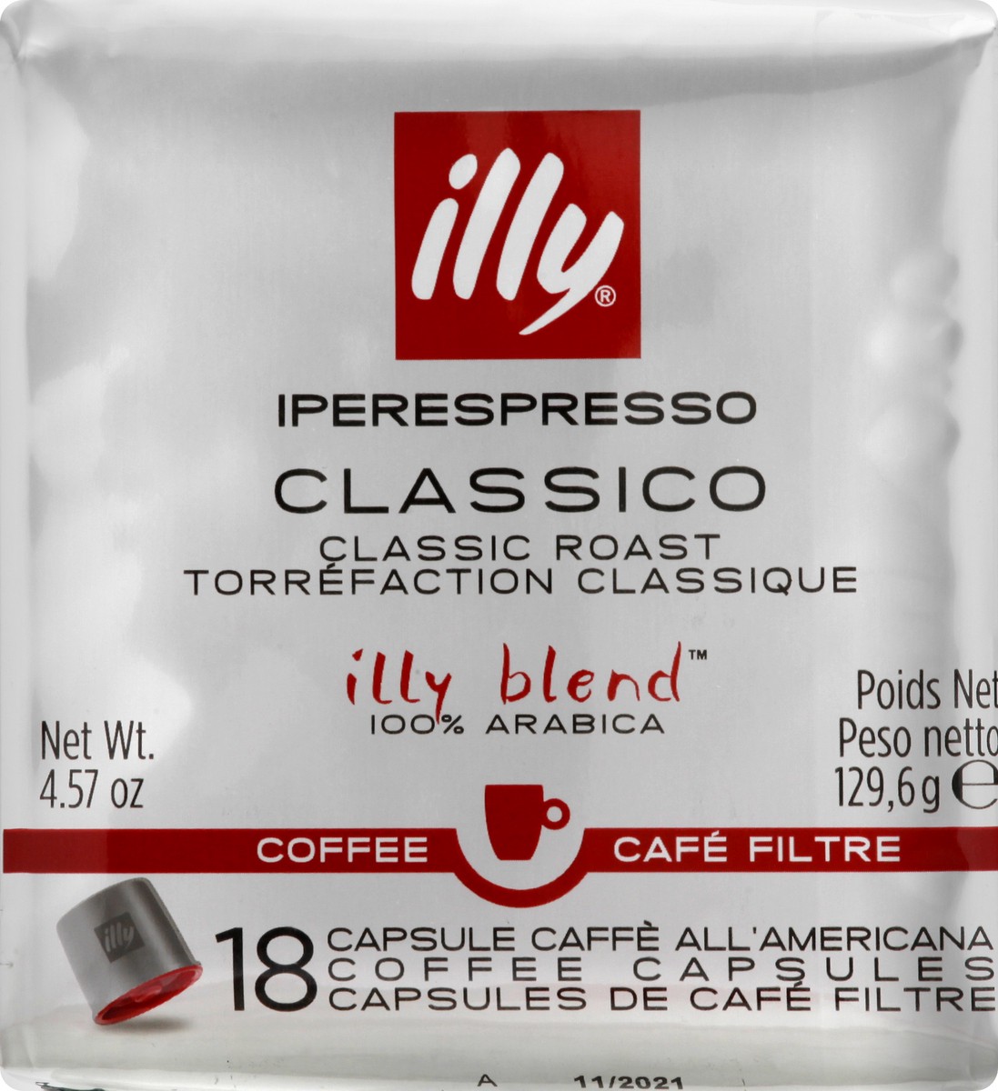 slide 1 of 11, illy IperEspresso Classico Classic Roast Coffee 18 ea, 18 ct