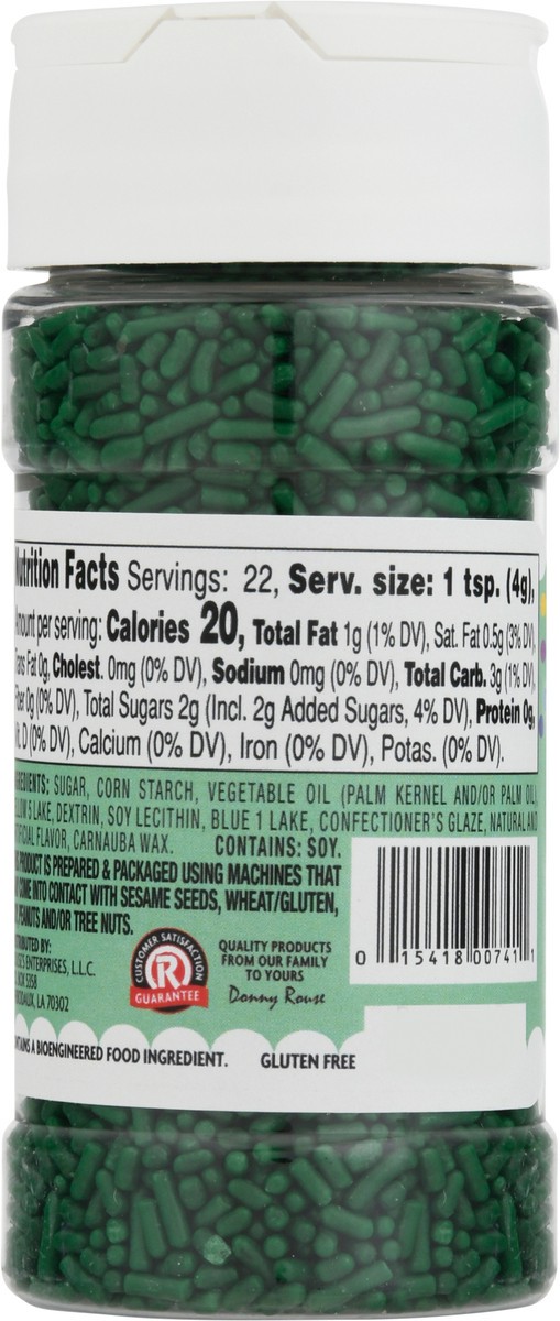 slide 9 of 14, Rouses Markets Green Sprinkles 3.2 oz, 3.2 oz
