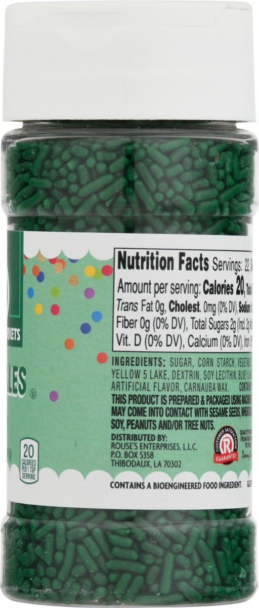 slide 3 of 14, Rouses Markets Green Sprinkles 3.2 oz, 3.2 oz