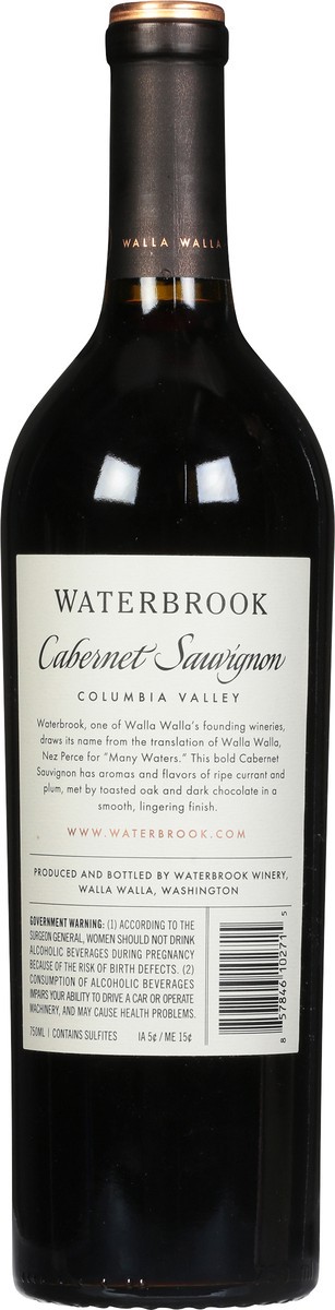 slide 5 of 9, Waterbrook Winery Columbia Valley Cabernet Sauvignon 750 ml, 750 ml