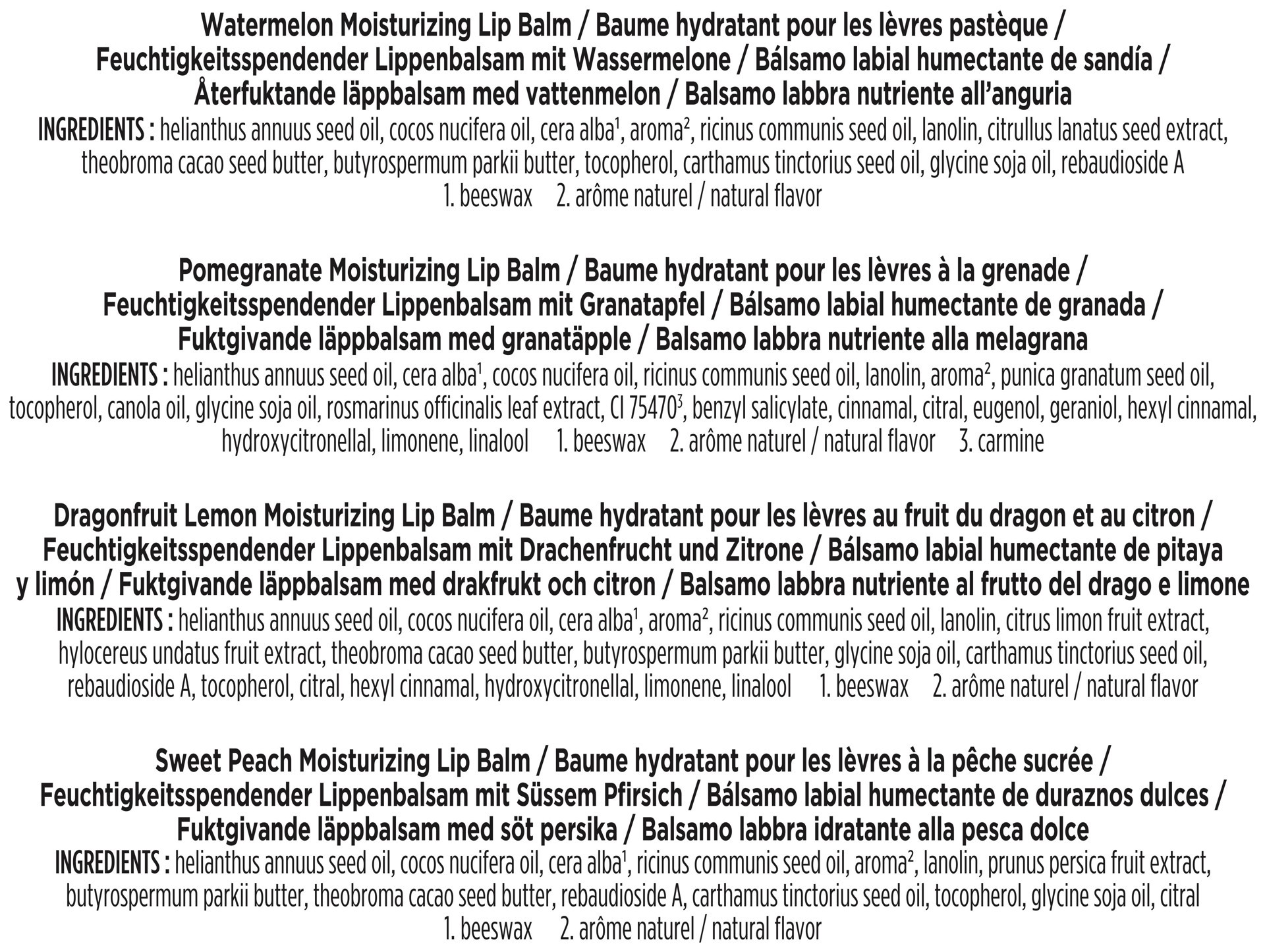 slide 3 of 5, Burt's Bees Beeswax Bounty Fruit Mix Lip Balm Gift Set, Natural Origin Lip Care, 4 Tubes, 0.15 oz., 1 ct