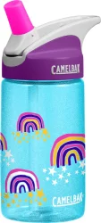 CamelBak Eddy Rainbow Print Kids Water Bottle Teal