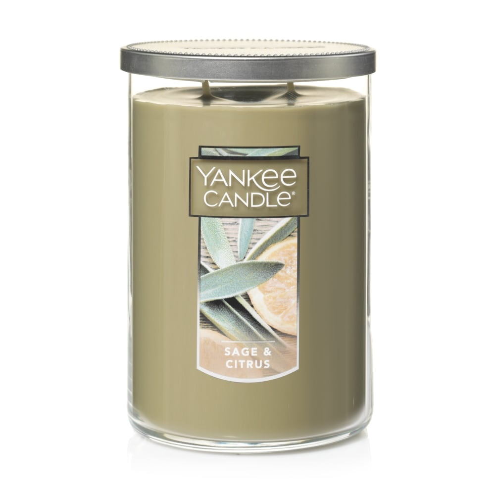 slide 1 of 1, Yankee Candle Sage & Citrus Jar Candle, 22 oz