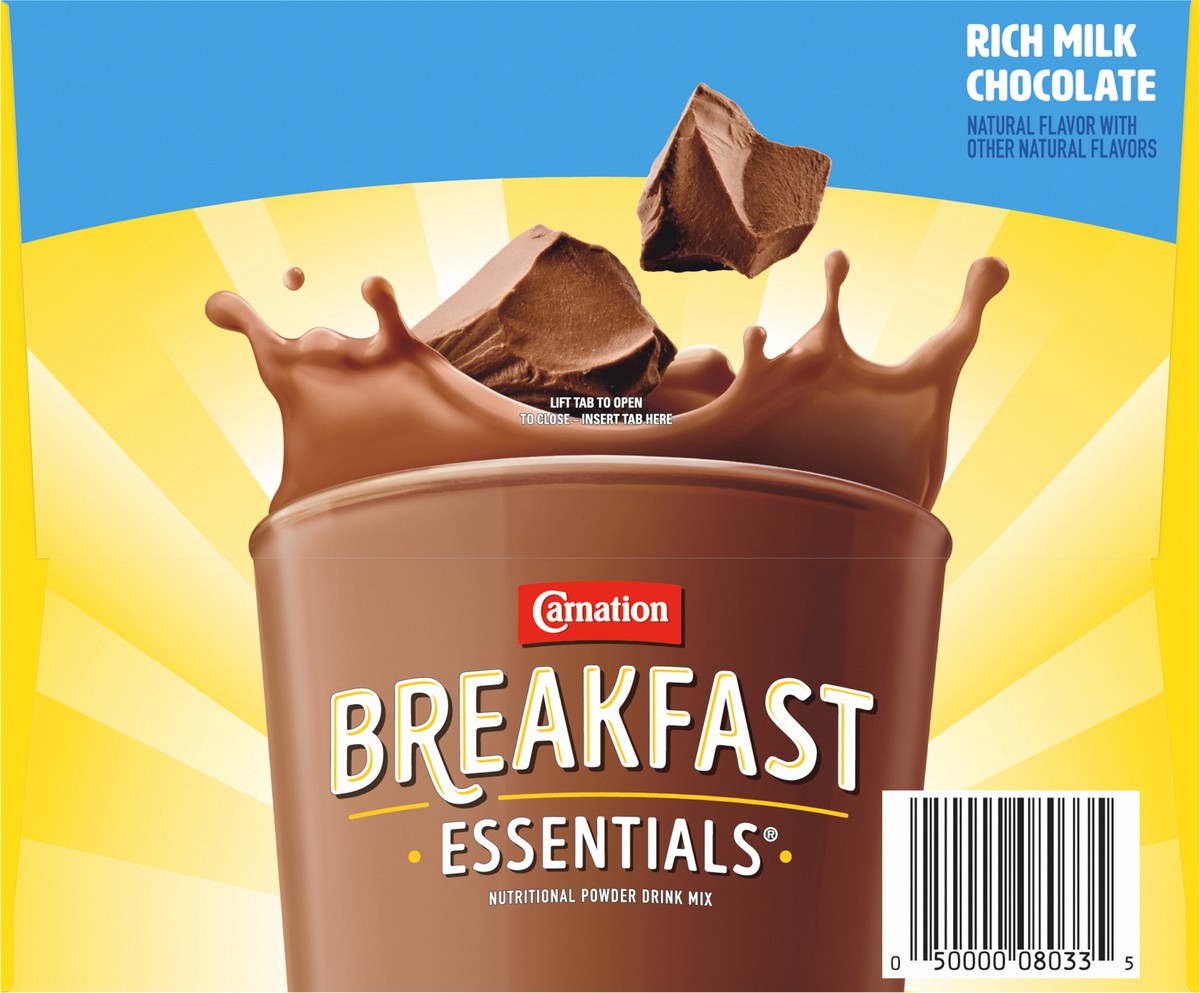 slide 8 of 9, Carnation CARNATION BREAKFAST ESSENTIALS Rich Milk Chocolate - 3.17 lb, 1.26 oz