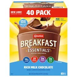 Carnation Breakfast Essentials Rich Milk Chocolate Nutritional Powder Drink Mix 40 - 1.26 oz Packets