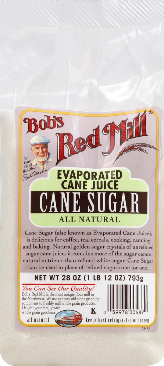 slide 4 of 5, Bob's Red Mill Cane Sugar - 28 oz, 28 oz