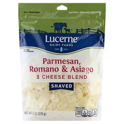 Lucerne Parmesan Romano Asiago Cheese Shred