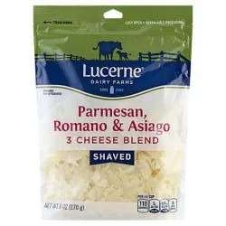 Lucerne Parmesan Romano Asiago Cheese Shred