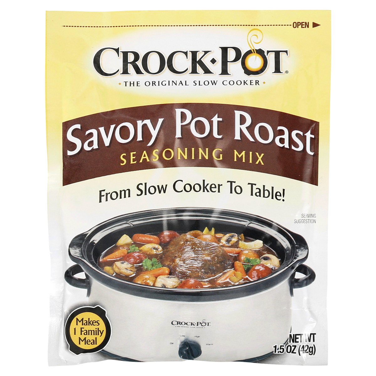 slide 1 of 6, Crock-Pot Savory Pot Roast Seasoning Mix, 1.5 oz