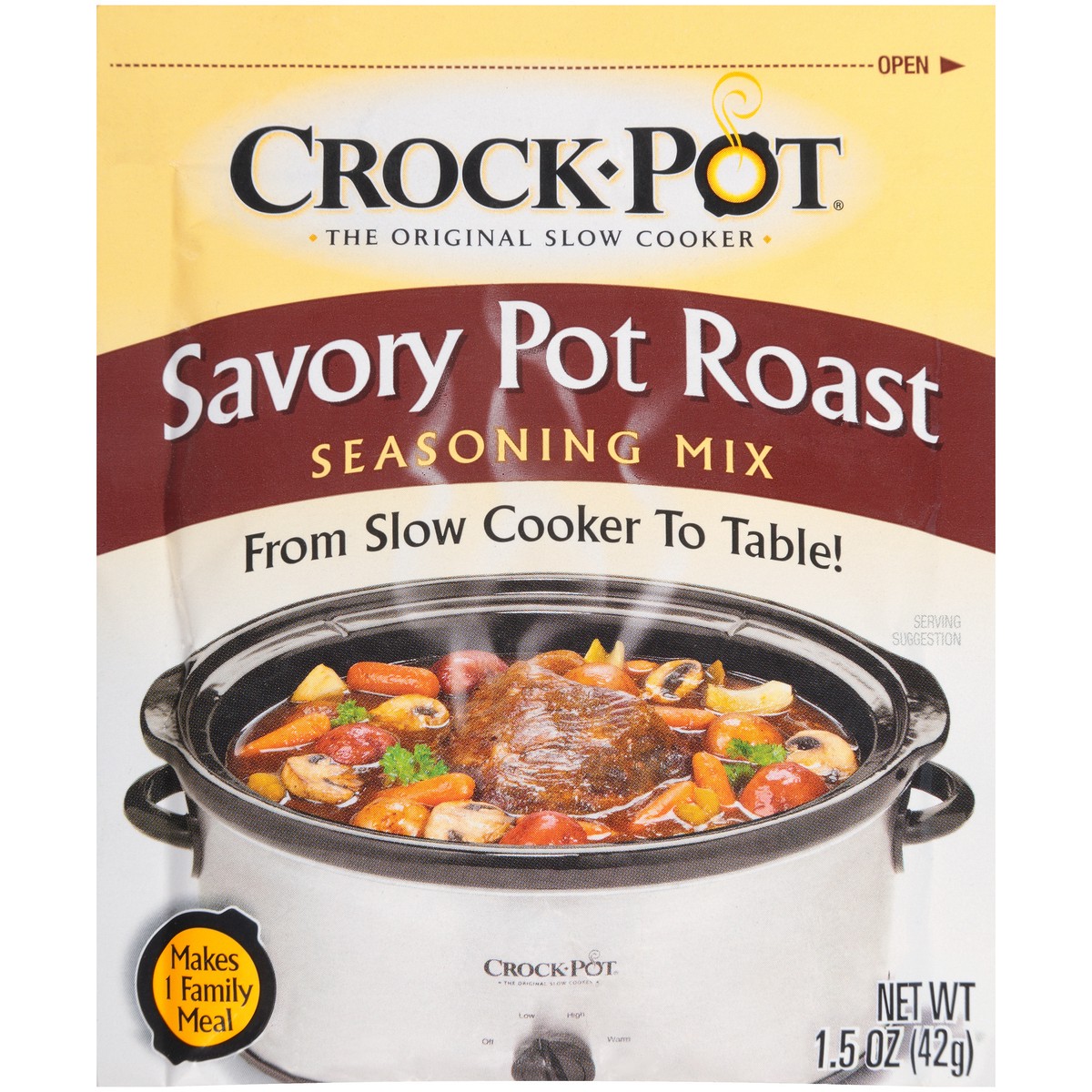 slide 1 of 7, Crock-Pot Crockpot Savory Pot Roast Seasoning Mix, 1.5 oz, 1.5 oz
