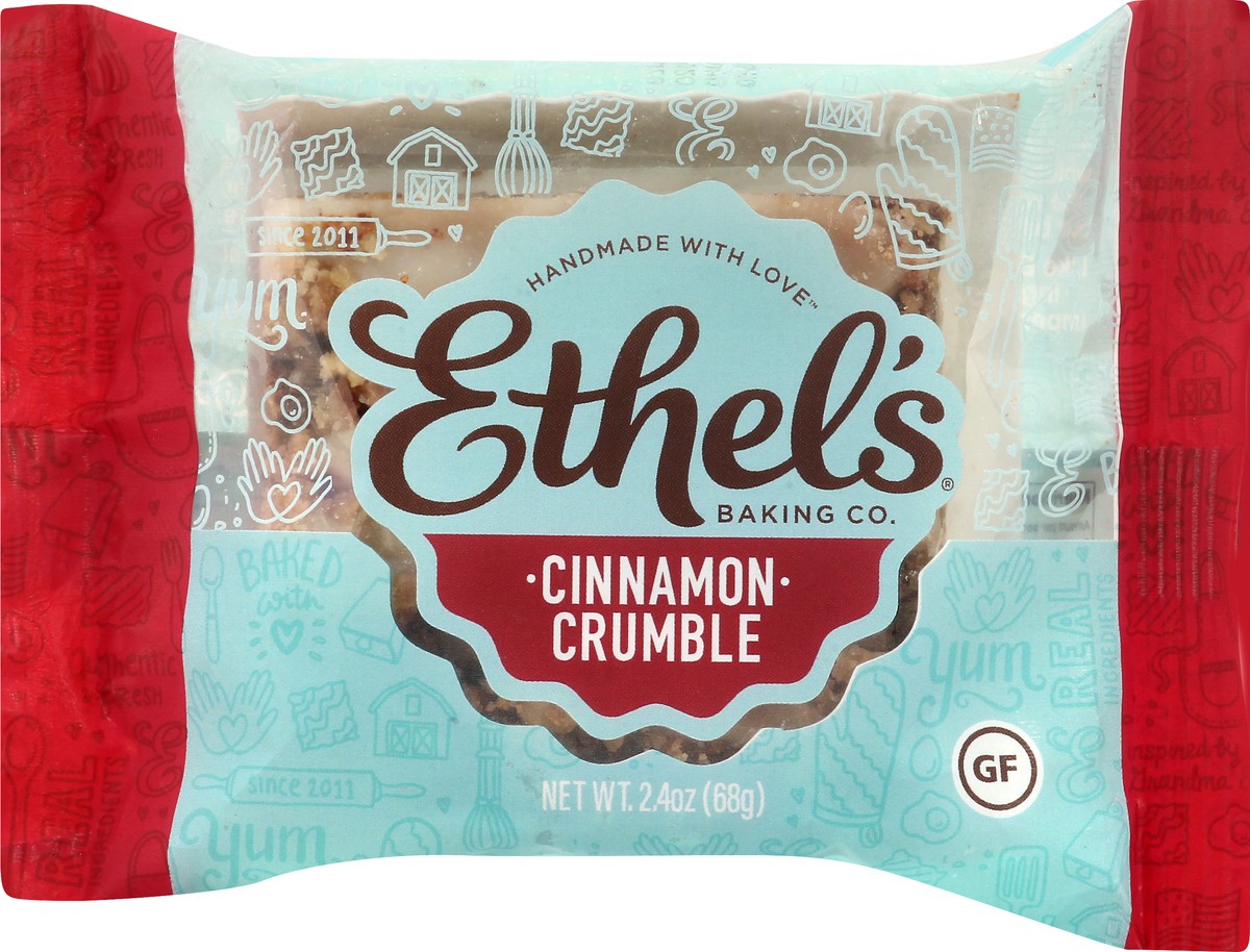 slide 6 of 13, Ethel's Cinnamon Crumble Dessert Bar, 2.4 oz, 1 ct