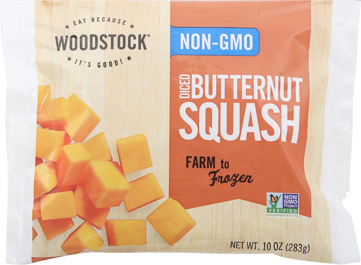 slide 1 of 13, Woodstock Diced Butternut Squash 10 oz, 10 oz