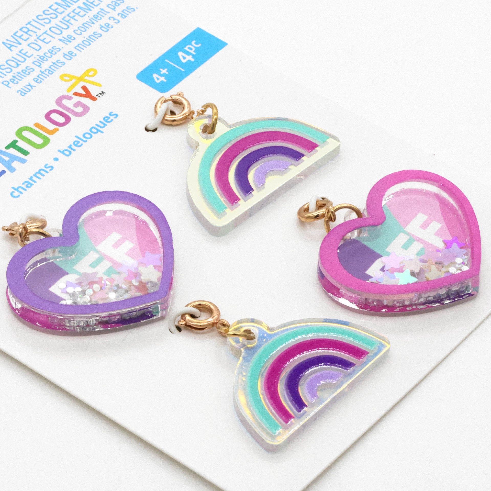 slide 3 of 3, Rainbow & Heart Charms By Creatology, 0.79 in