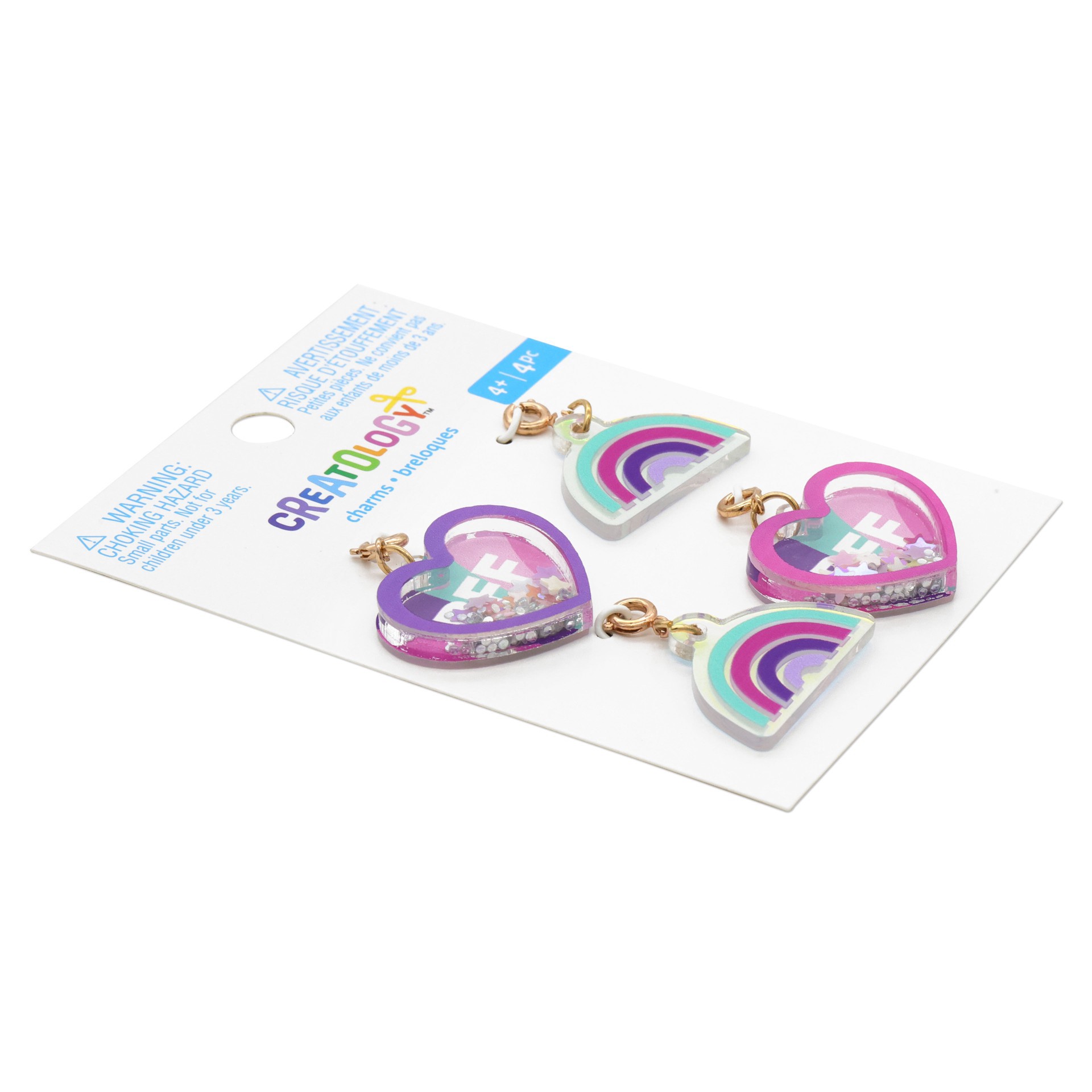 slide 2 of 3, Rainbow & Heart Charms By Creatology, 0.79 in